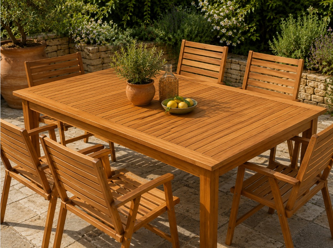 Mobilier urbain avec peinture écaillée